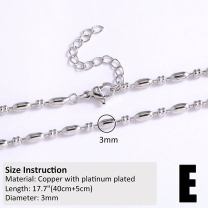 Copper-plated 18k Gold DIY Hip-hop All-match Chain Necklace