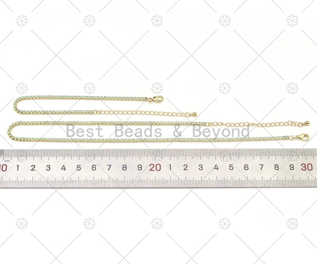 Dainty Thin Tennis Chain Necklace/Bracelet, sku#Y558