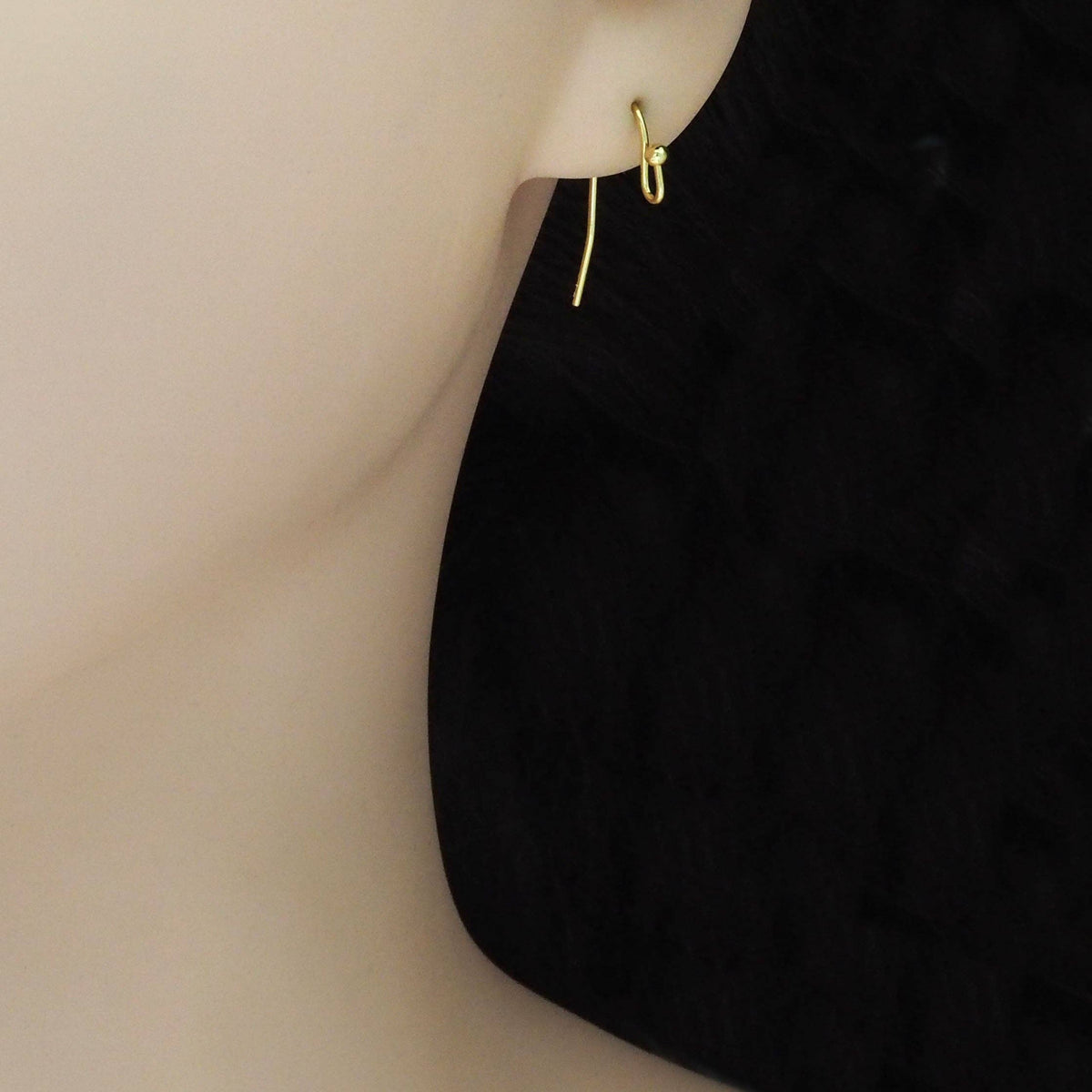 Gold Earring hooks Earring wire, Sku#Y883