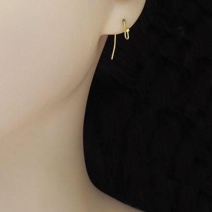 Gold Earring hooks Earring wire, Sku#Y883