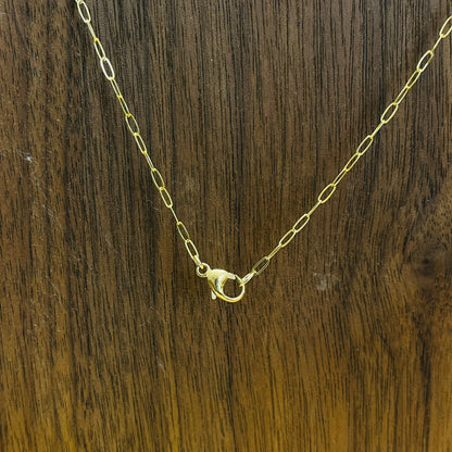 BABY PAPER CLIP CHOKER NECKLACE