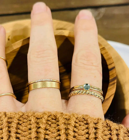 14k gold filled SHORE BAND RING