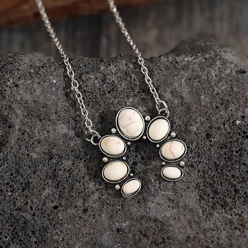 Turquoise Alloy Pendant Necklace Bumpkin Ranchwear
