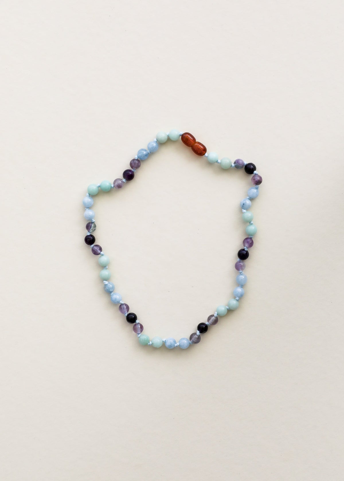 Amazonite + Amethyst + Aquamarine || Gemstone Necklace