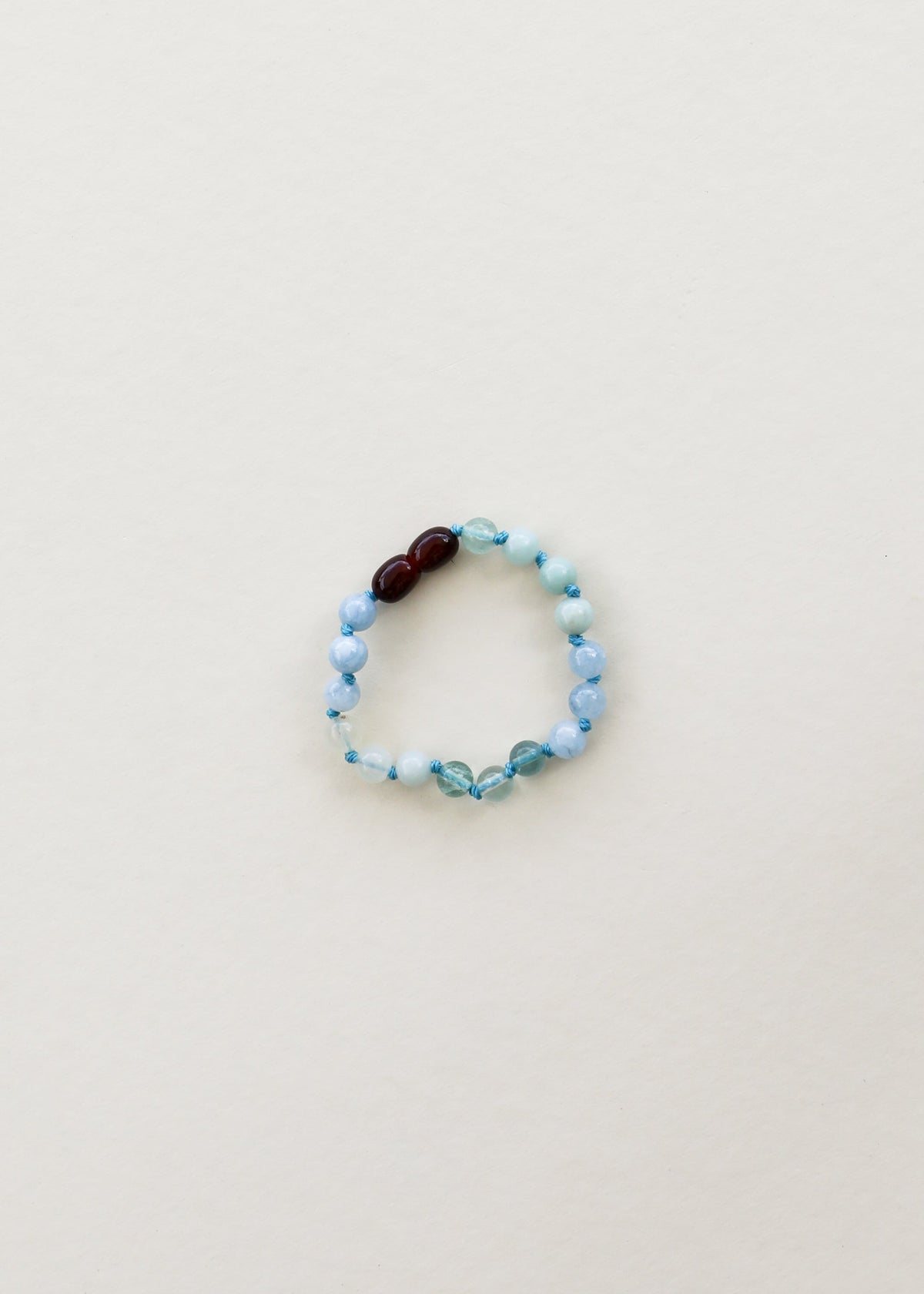 Amazonite + Aquamarine + Fluorite || Gemstone Anklet or Bracelet