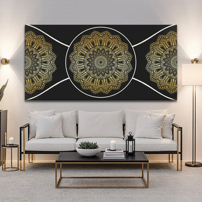 Gold Sacred Geometry Wall Art Tailored Canvases