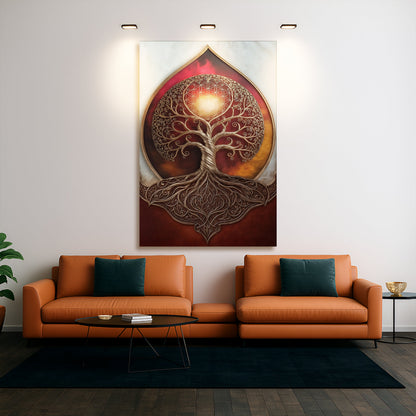 Tree of Life: Sacred Geometry Abstract Wall Art Tailored Canvases
