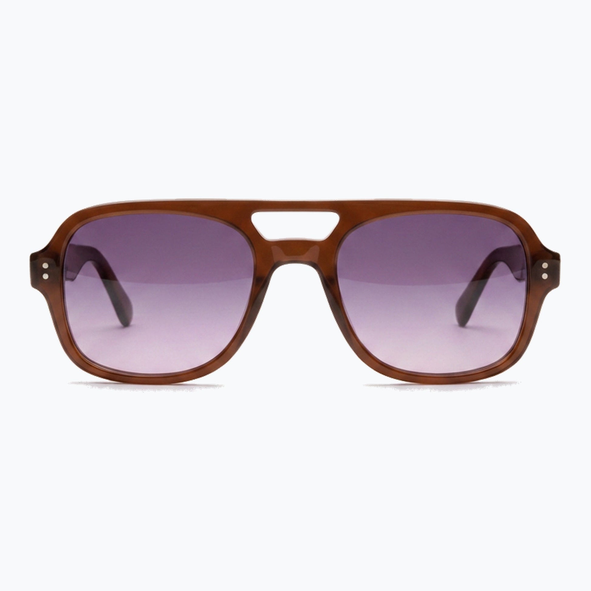 Captain Retro Aviator Sunglasses With Gradient Lenses Jaxy Eyewear