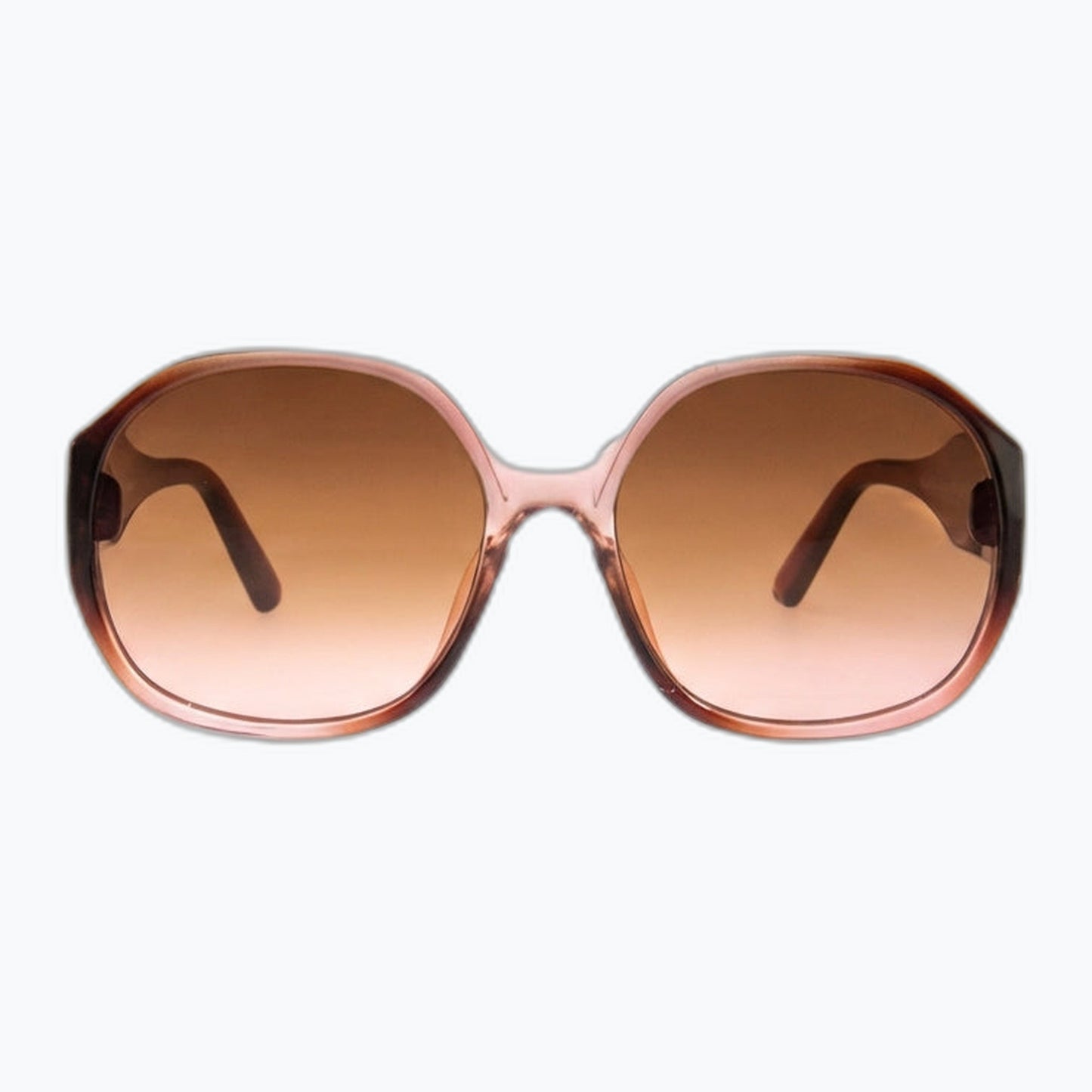 Studio Gradient Oversized Square Frame Sunglasses Golden Amber to Electric Blue Jaxy Eyewear