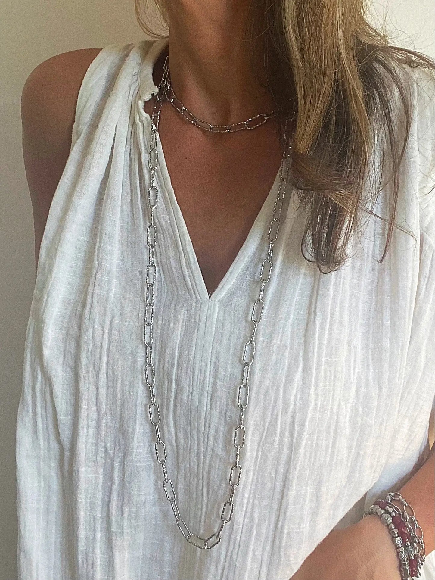 STATEMENT PAPERCLIP NECKLACE Bellaforma Jewelry