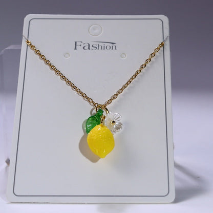 Chinese Advanced Color Creative Plant Pendant Earrings
