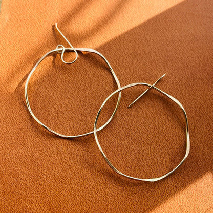 BIG WAVE HOOP EARRINGS