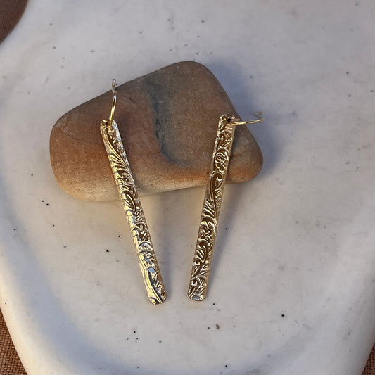 FLORAL BAR EARRINGS