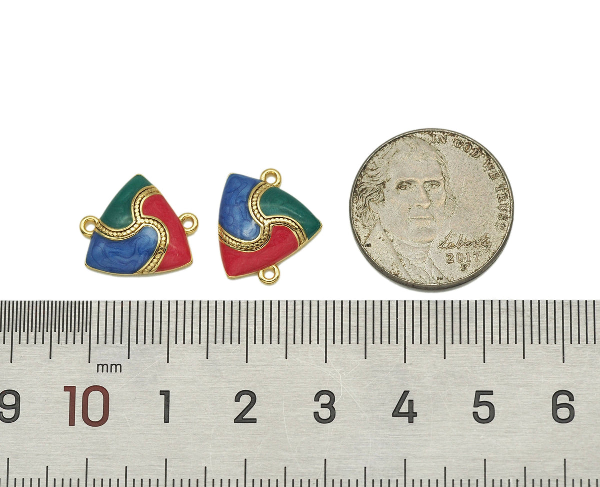 Enamel Triangle Charm, SKu#Y604