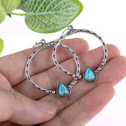 Turquoise Drop Earrings Bumpkin Ranchwear