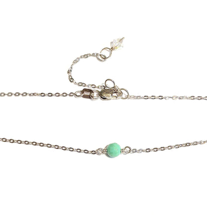 Turquoise Choker Necklace with Swarovski Clasp