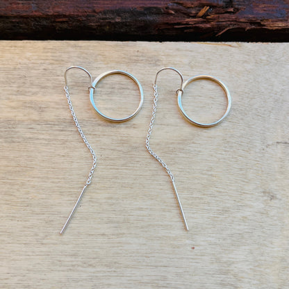 COVE CIRCLE THREADER EARRINGS