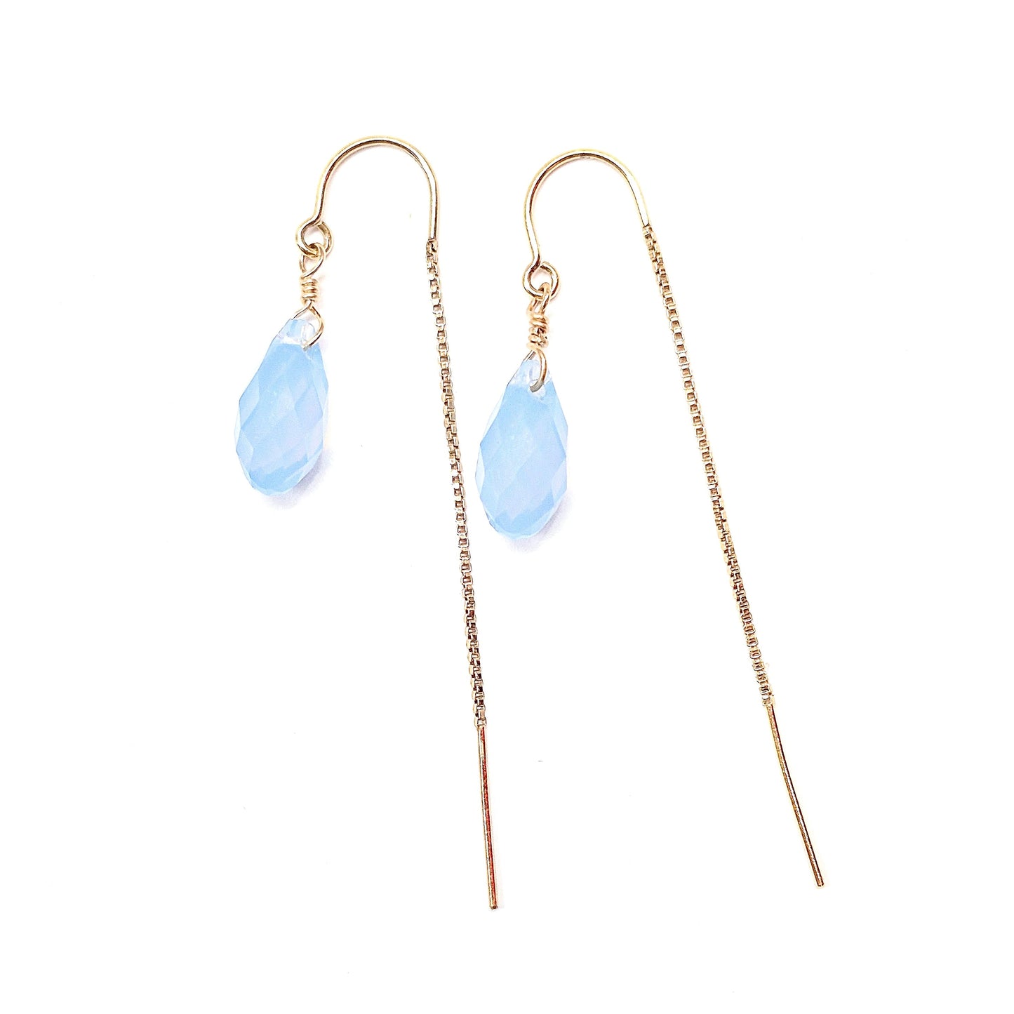Swarovski Crystal Droplet Threader Earrings