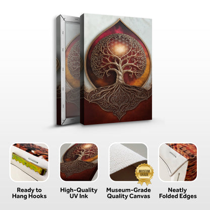 Tree of Life: Sacred Geometry Abstract Wall Art Tailored Canvases