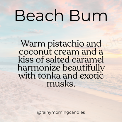 Beach Bum | Bum Bum Cheirosa 62 Inspired Wax Melts Rainy Morning Candles