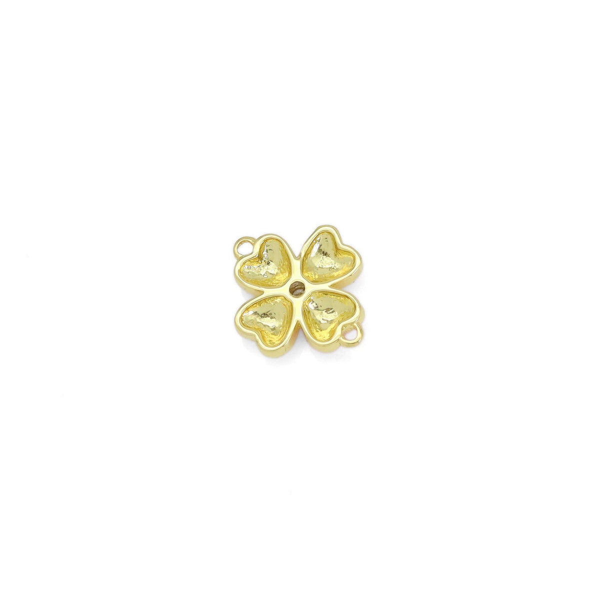 Dual Color Colorful Enamel Clover Connector Charm/Necklace, Sku#Y914