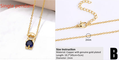 Copper-plated 18k Gold DIY Hip-hop All-match Chain Necklace