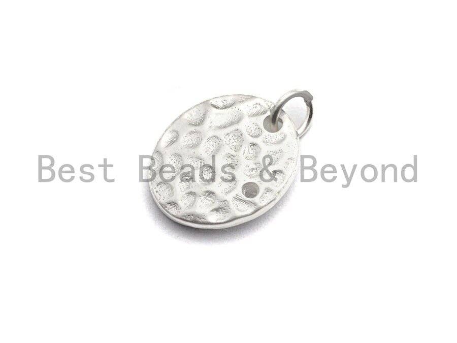 CZ Micro Pave Oval With Virgin Mary and Baby Jesus Pendant,Cubic Zirconia Oval Charm, Silver/Gold Pendant,12x14mm,sku#Y213