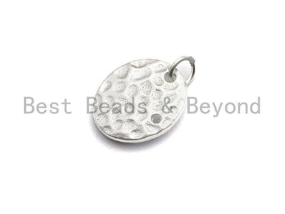 CZ Micro Pave Oval With Virgin Mary and Baby Jesus Pendant,Cubic Zirconia Oval Charm, Silver/Gold Pendant,12x14mm,sku#Y213