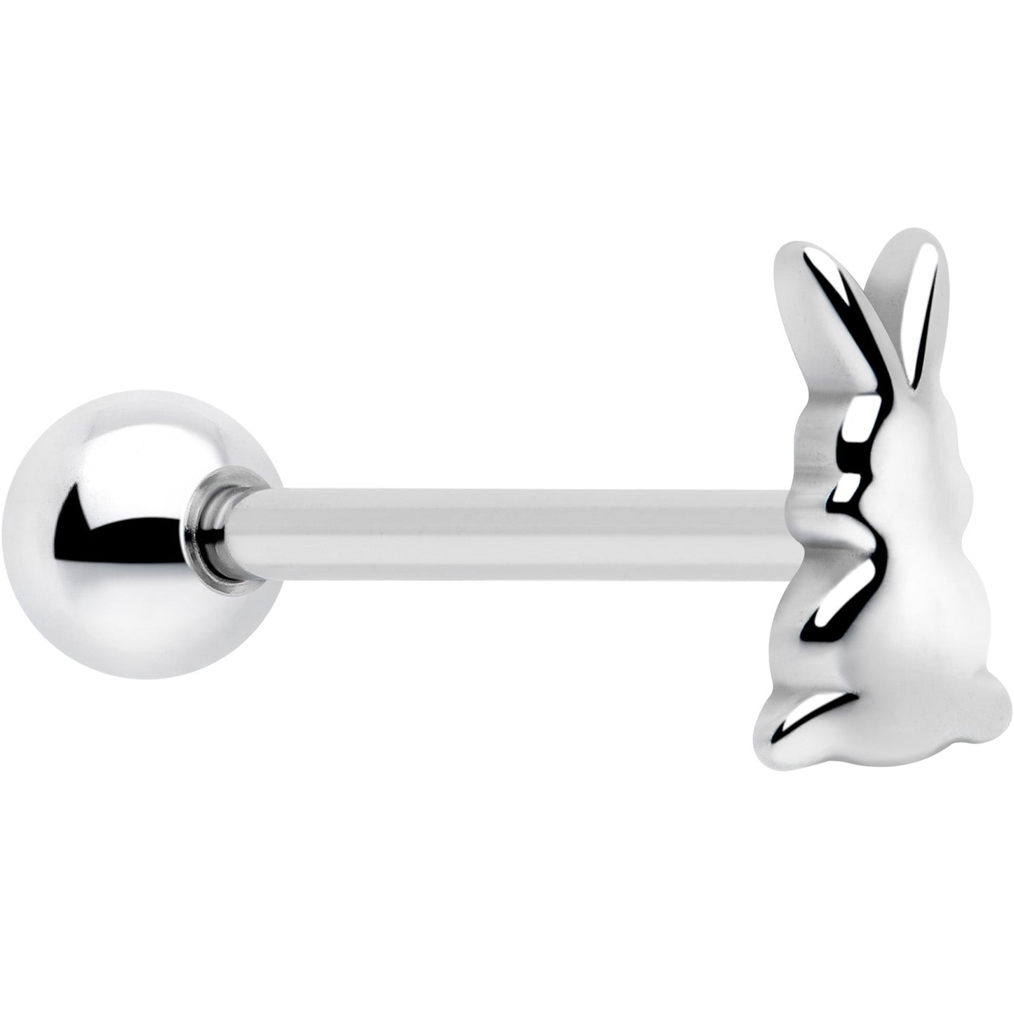 Bunny Rabbit Easter Barbell Tongue Ring BodyCandy