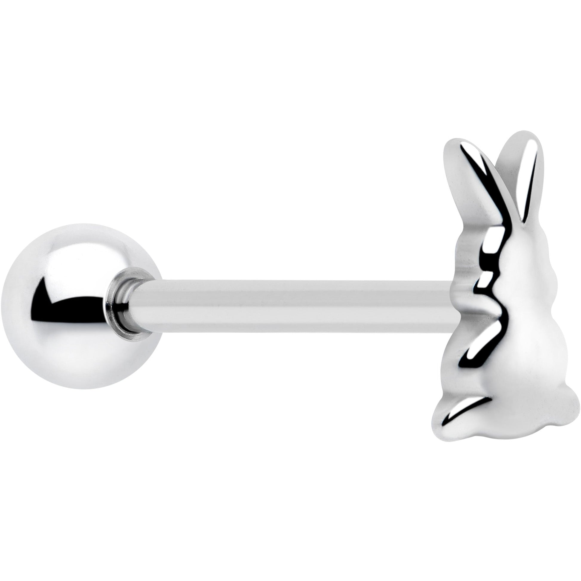 Bunny Rabbit Easter Barbell Tongue Ring BodyCandy