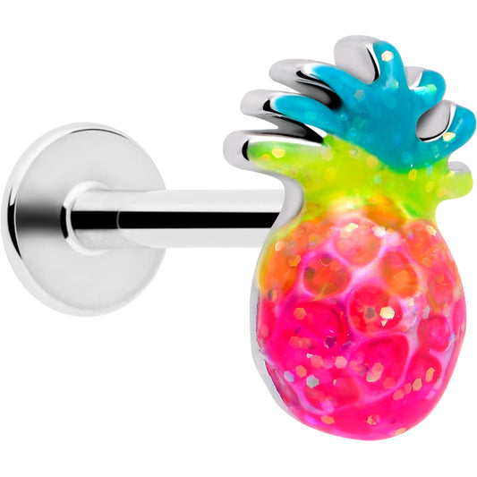 16G 5/16 Hot Tropical Pineapple Labret Monroe Tragus BodyCandy