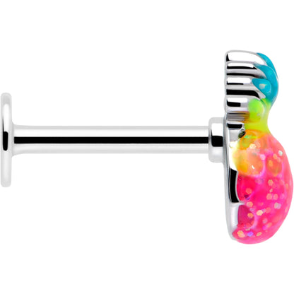 16G 5/16 Hot Tropical Pineapple Labret Monroe Tragus BodyCandy