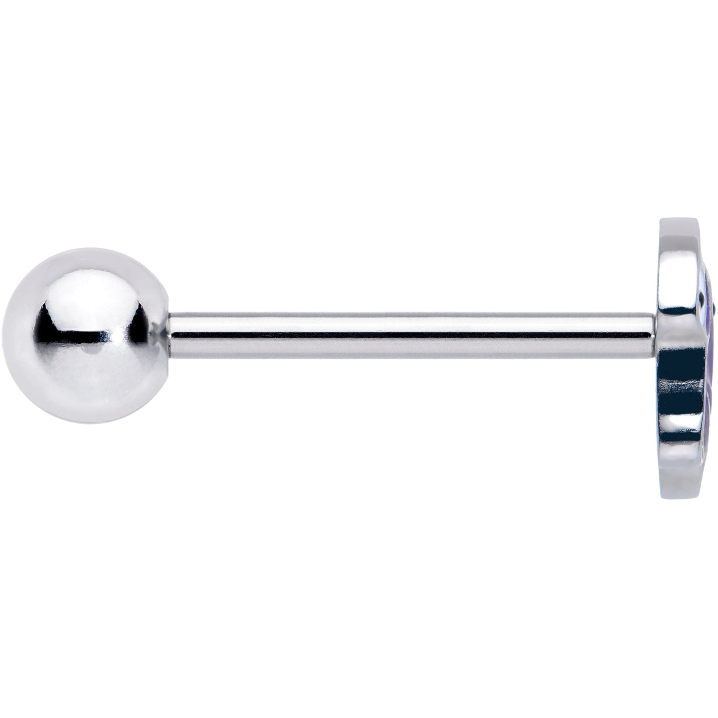 Purple Octopus Barbell Tongue Ring BodyCandy