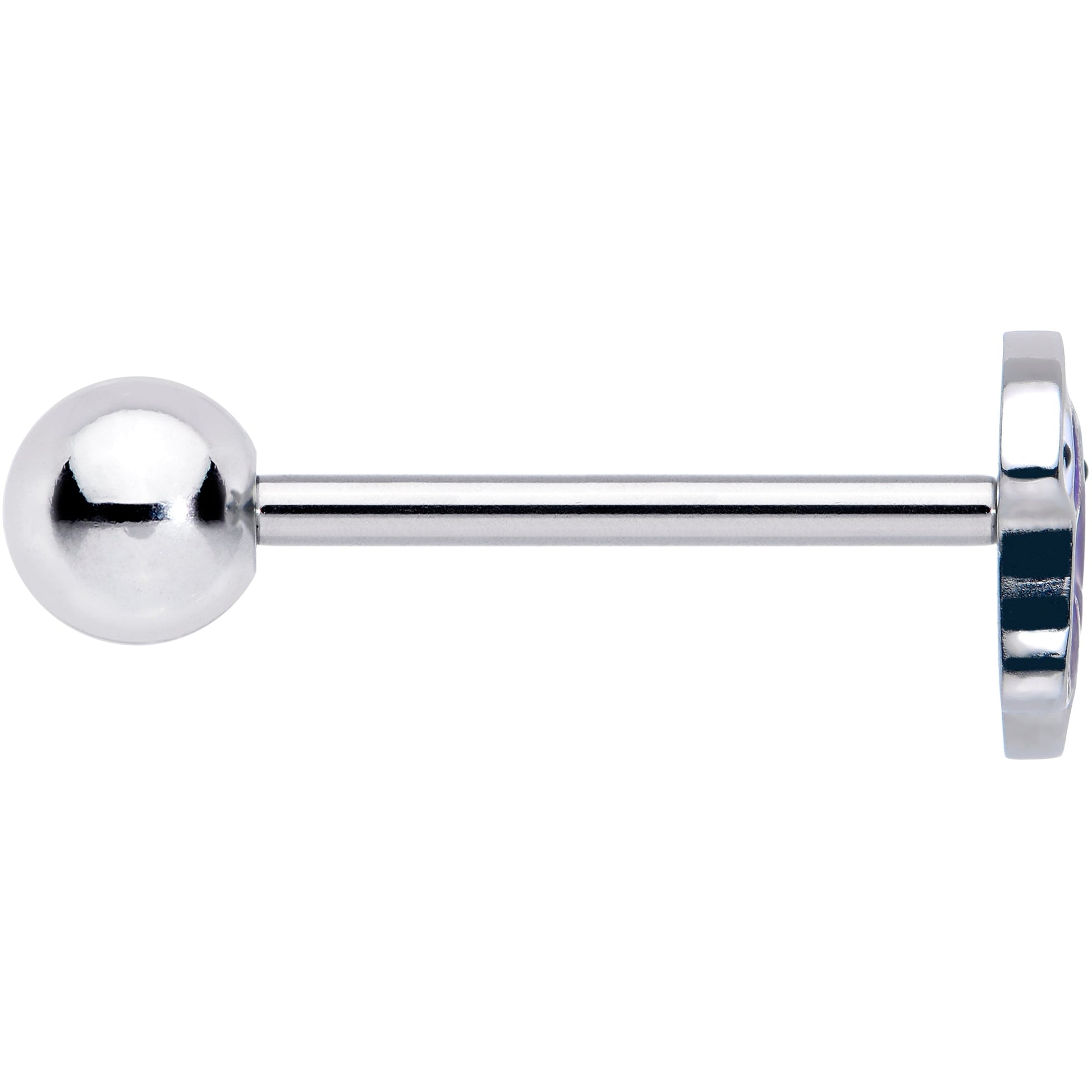 Purple Octopus Barbell Tongue Ring BodyCandy