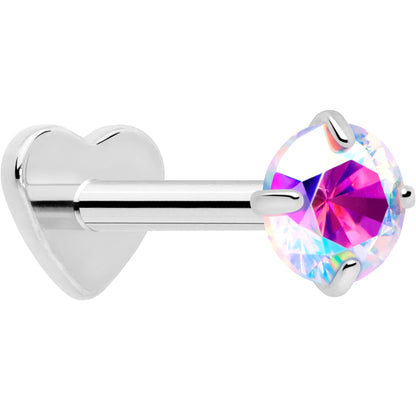 18G 5/16 CZ Implant Grade Titanium Reversible Threadless Flatback BodyCandy
