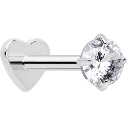 18G 5/16 CZ Implant Grade Titanium Reversible Threadless Flatback BodyCandy