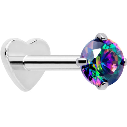 18G 5/16 CZ Implant Grade Titanium Reversible Threadless Flatback BodyCandy