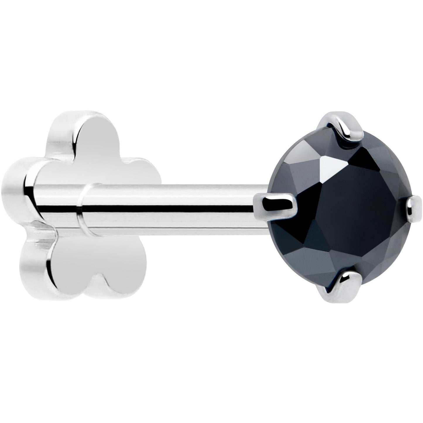 18G 5/16 CZ Implant Grade Titanium Reversible Threadless Flatback BodyCandy