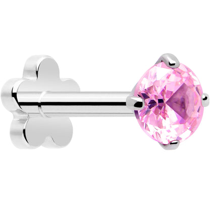 18G 5/16 CZ Implant Grade Titanium Reversible Threadless Flatback BodyCandy