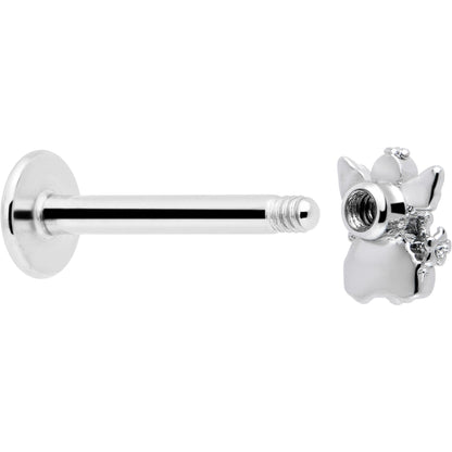 16G 5/16 Clear CZ Gem Fabulous Angel Labret Monroe Tragus BodyCandy