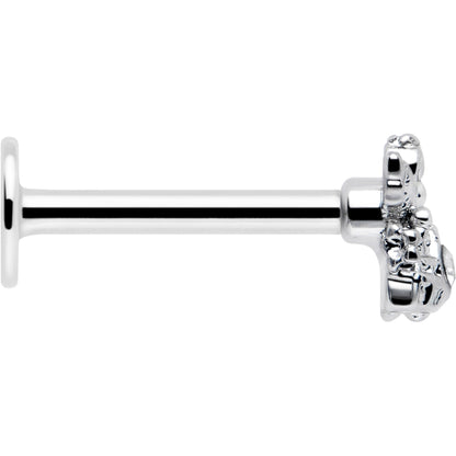 16G 5/16 Clear CZ Gem Fabulous Angel Labret Monroe Tragus BodyCandy