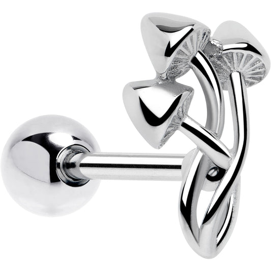 Trippy Mushroom Trio Barbell Tongue Ring BodyCandy