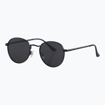 Raven Round Metal Sunglasses Black Frame For Everyday Wear Jaxy Eyewear