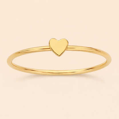 14k gold filled LOVE HEART STACKING RING