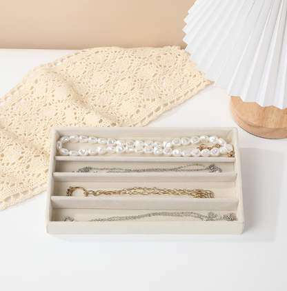 Jewelry Storage Box-Full Exclusion Clause-Beige-1 piece