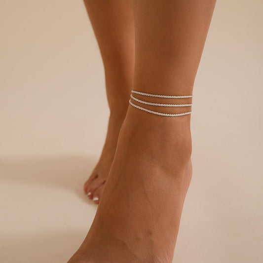 Sparkling Naked Chain Multi-layer Wrapped Chain