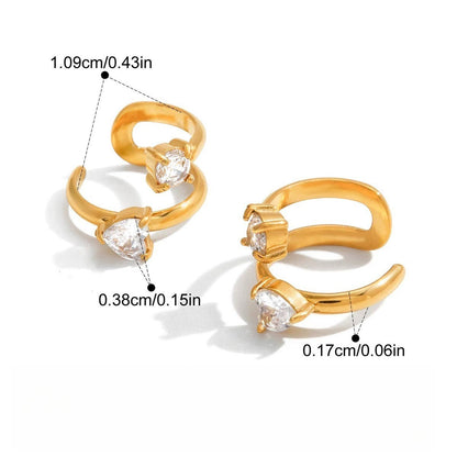 18K gold lightweight luxury and high-end style teardrop earrings