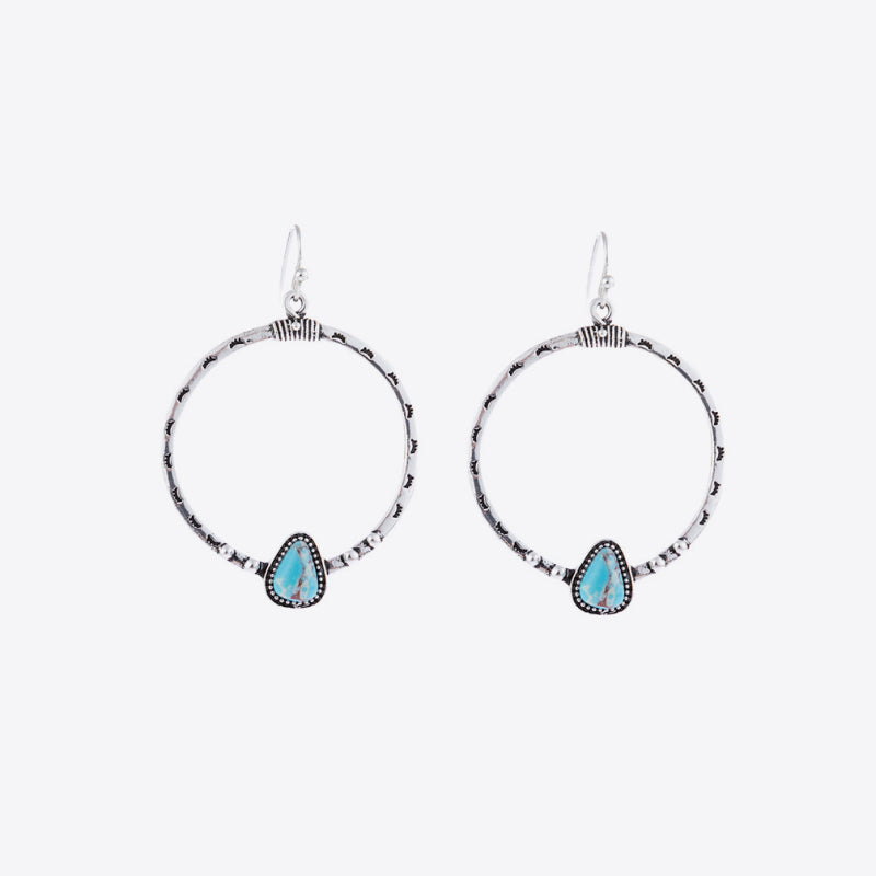 Turquoise Drop Earrings Bumpkin Ranchwear