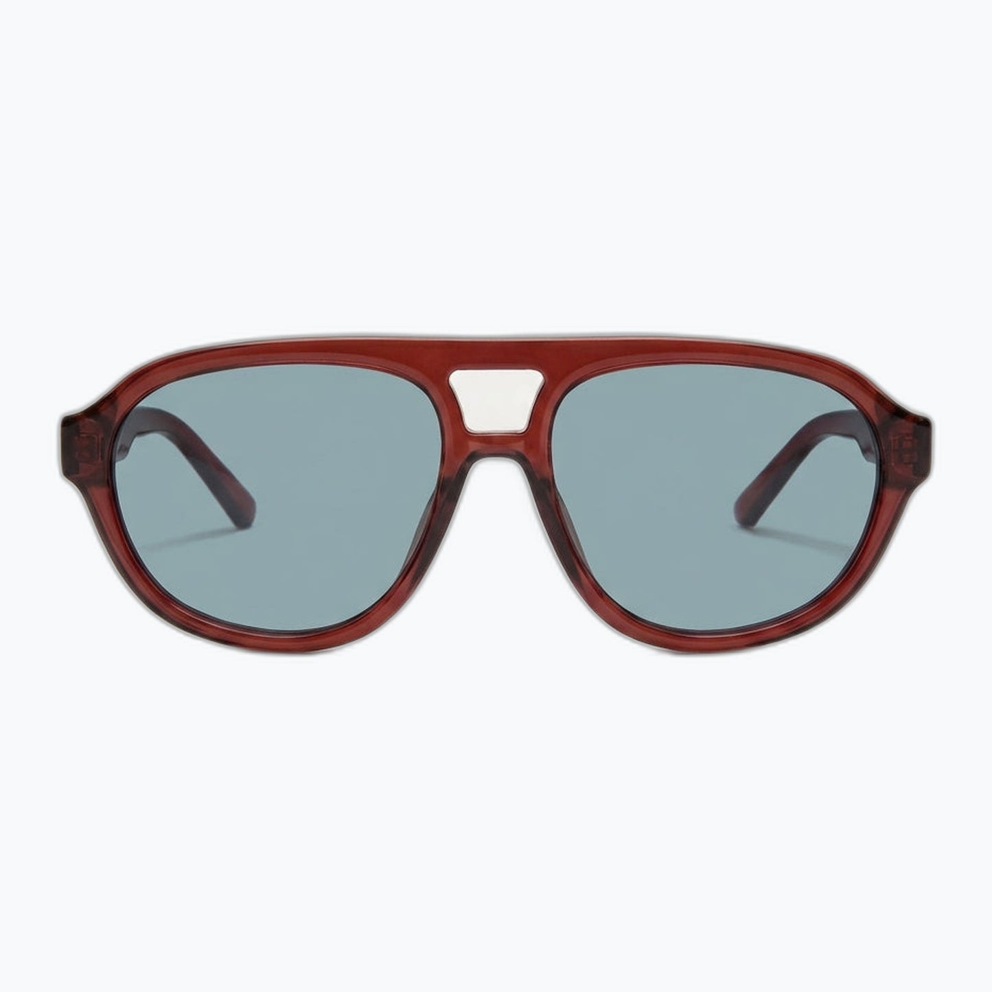 Horizon Aviator Sunglasses Olive Green Frames with Bold Silhouette Jaxy Eyewear
