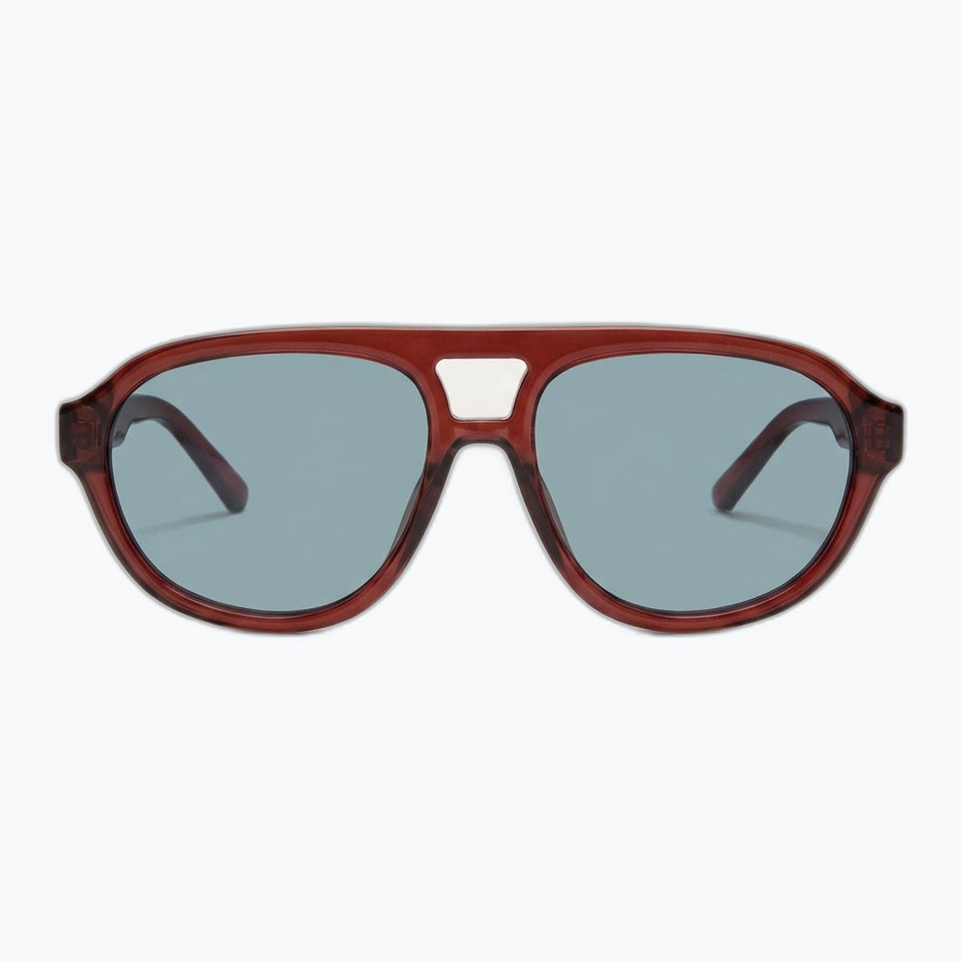 Horizon Aviator Sunglasses Olive Green Frames with Bold Silhouette Jaxy Eyewear